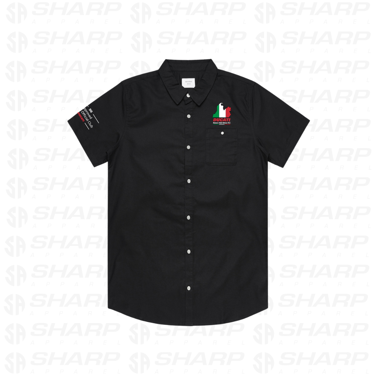Nelson Ducati Owners Club - Men's Dress Shirt S/S