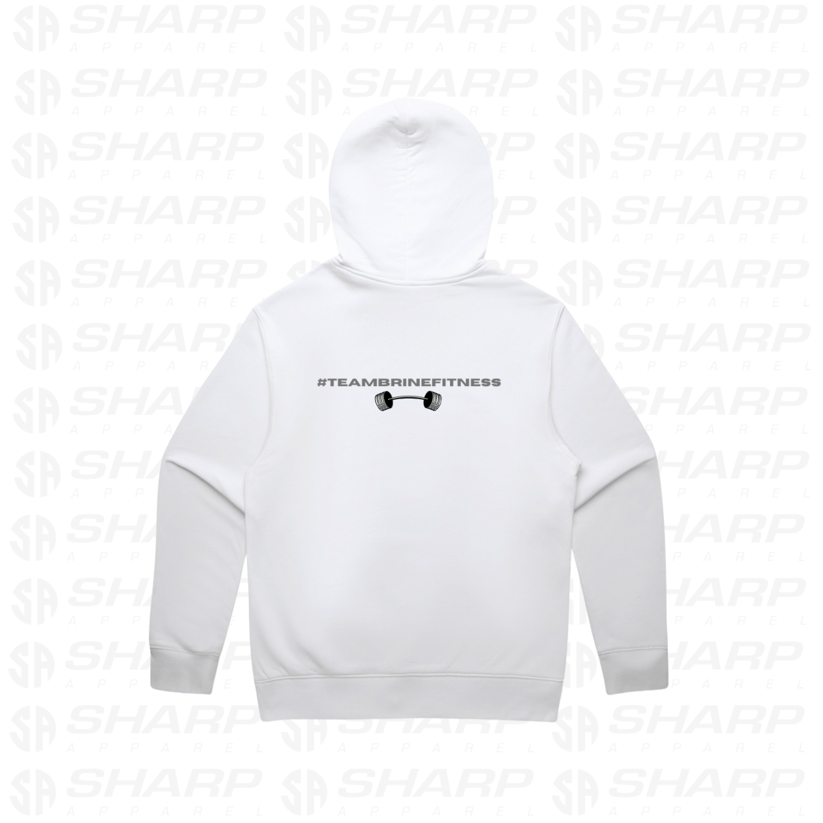 Female Skull Lift One More Rep - White - Front Design - Adults Hoodie
