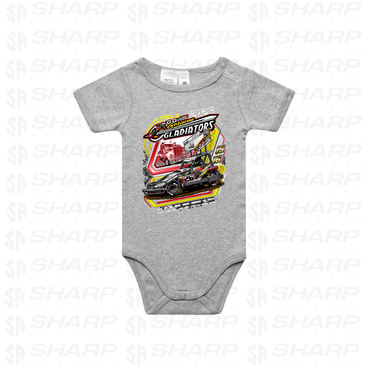 Gisborne Gladiators 2026 - Infant One-Piece