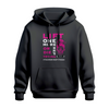 Female Skull Lift One More Rep or Die Trying Hoodie - Pink Front Design