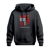 Female Skull Lift One More Rep or Die Trying Hoodie - Red Front Design