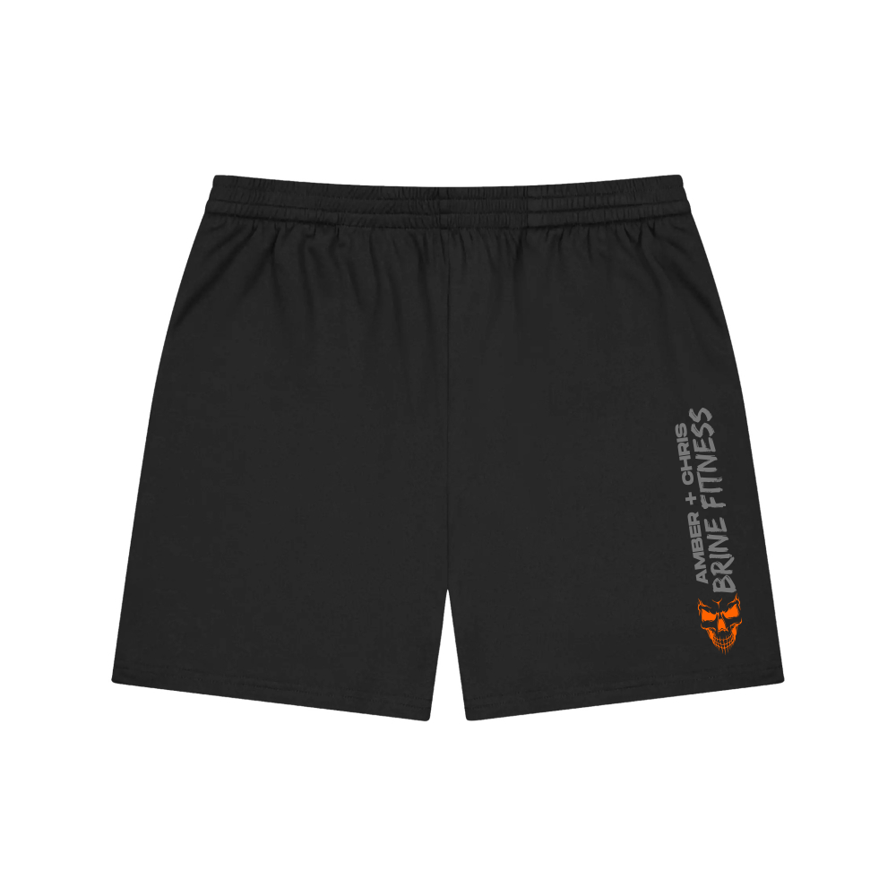 Orange Part Skull Performance Shorts
