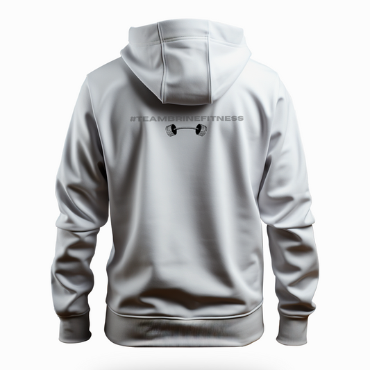 Female Skull Lift One More Rep or Die Trying Hoodie - Grey Front Design