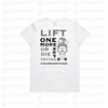 Female Skull Lift One More Rep - White - Women's Tee