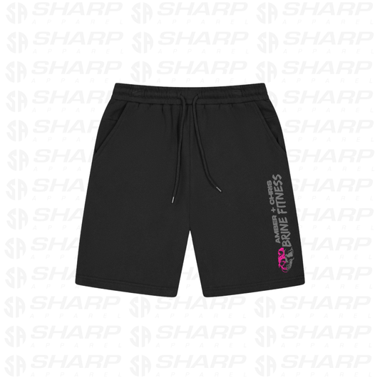 Pink Split Skull Lounge Shorts