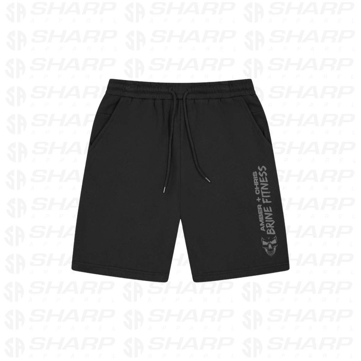 Grey Male Skull Lounge Shorts