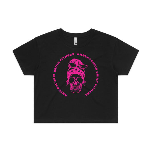 Female Skull Crop Top