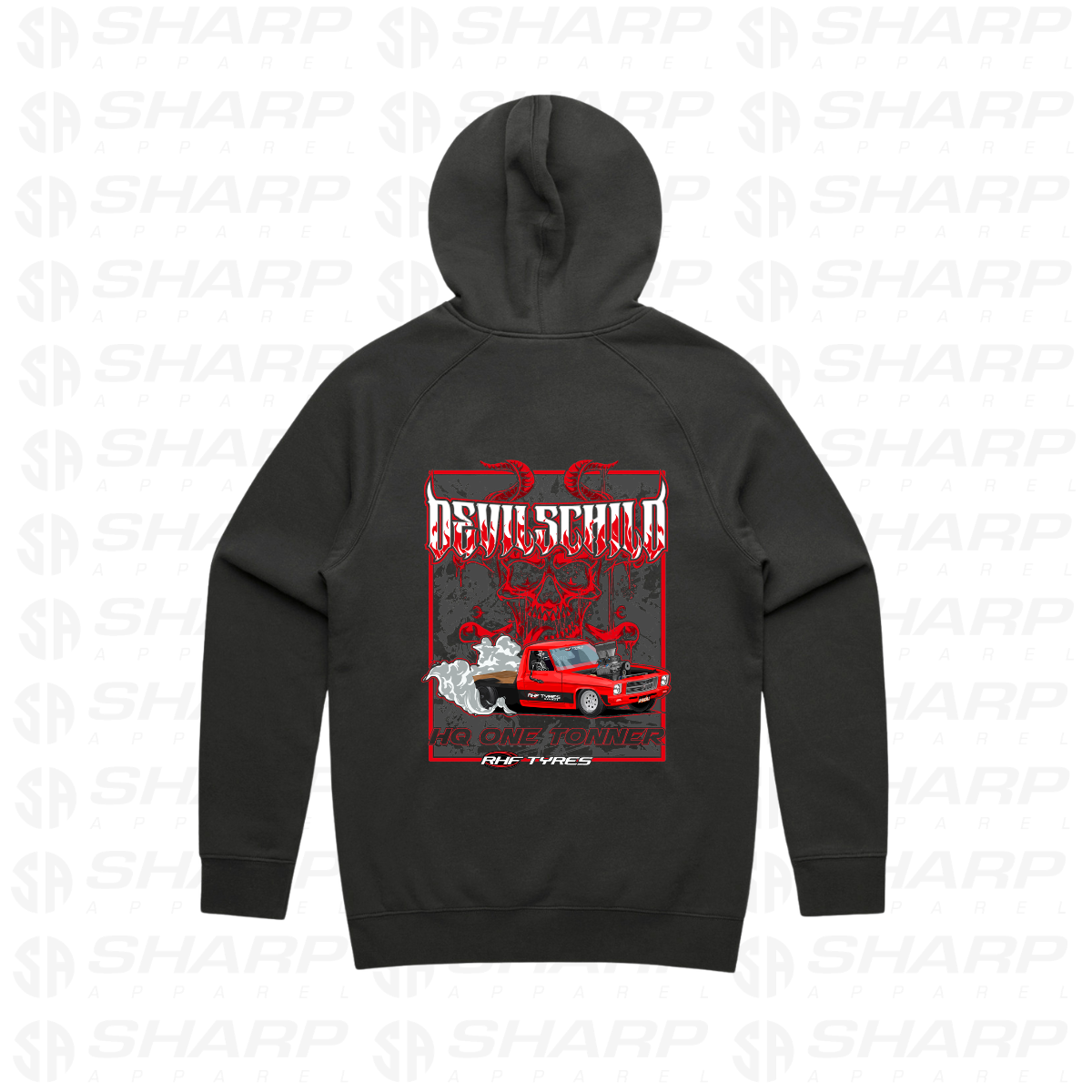 Devilschild Burnout Ute - Adults Hoodie