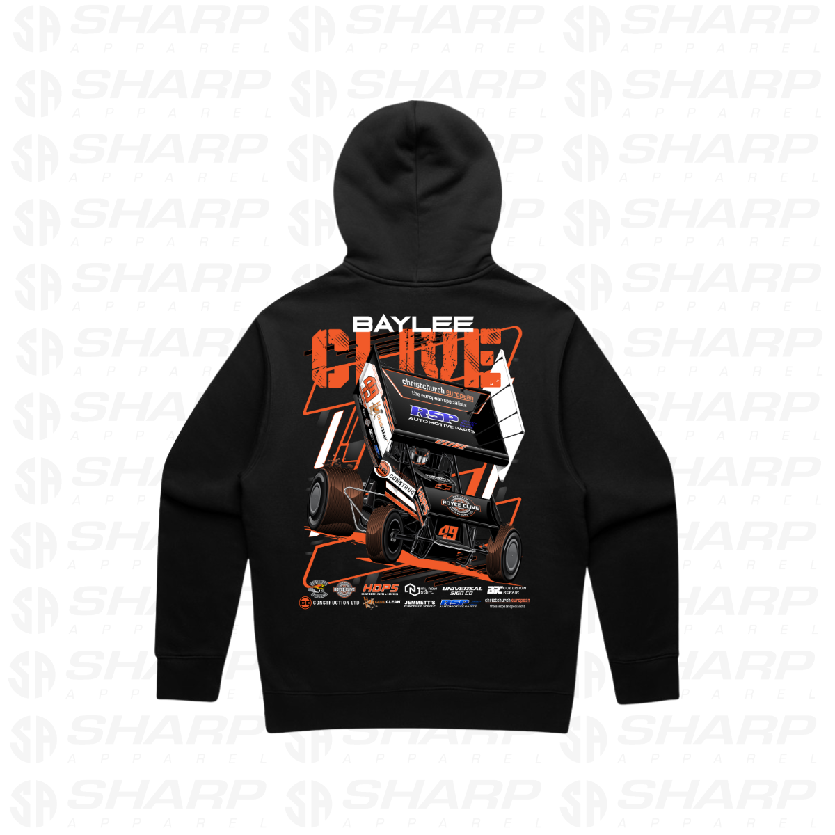 Baylee Clive 49c - Adults Unplugged Hoodie