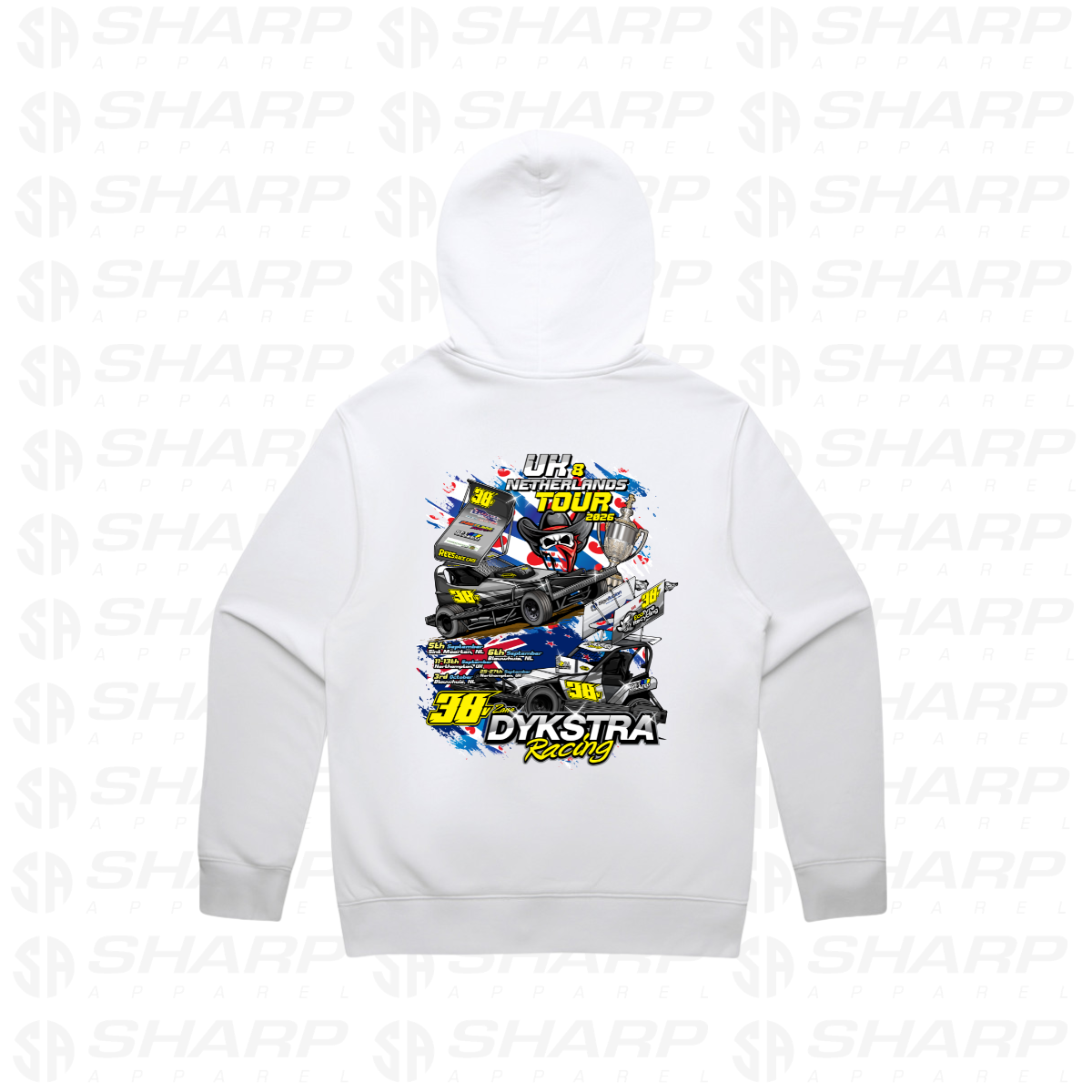Zane Dykstra UK & NL Tour 26 - Adults Unplugged Hoodie