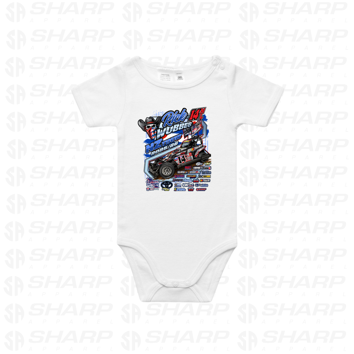 14nl Rick Wobbes NZ Tour 2025/26 - Infant One-Piece