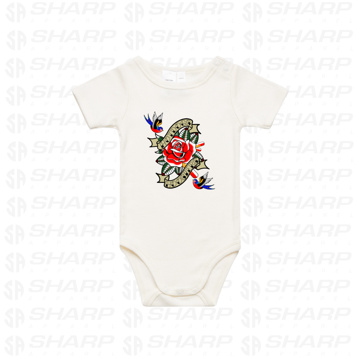H&H Redlines & Roses 001 - Infant One-Piece