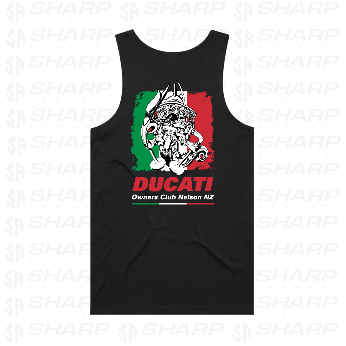 Nelson Ducati Owners Club - Men's Lowdown Singlet