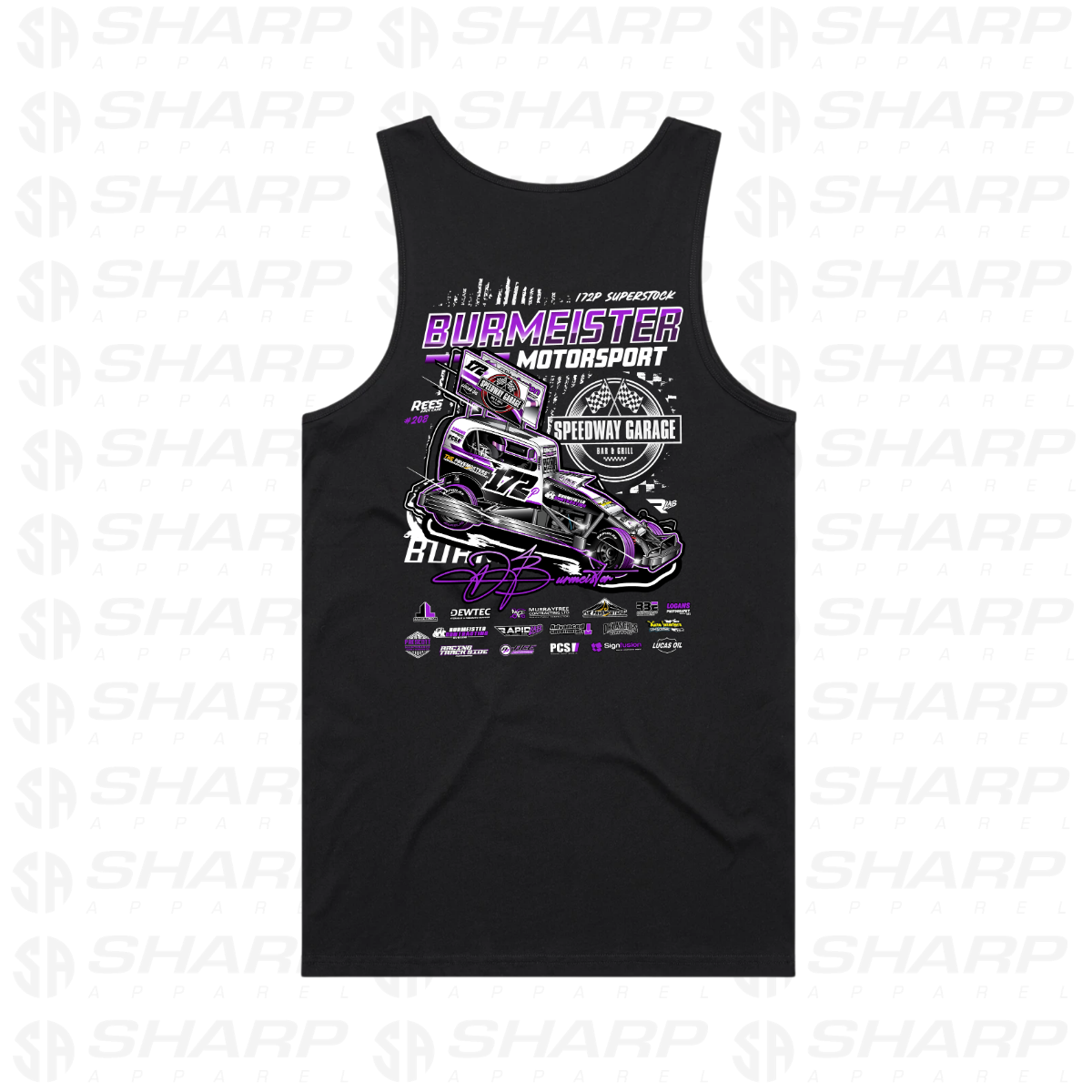 172p Burmeister Motorsport 2026/27 - Men's Lowdown Singlet