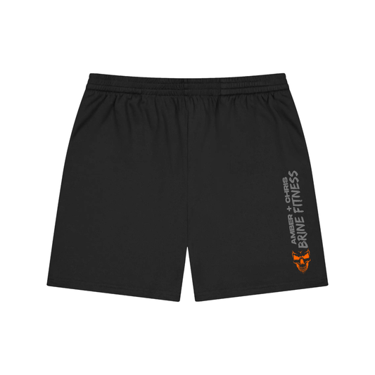 Orange Part Skull Performance Shorts