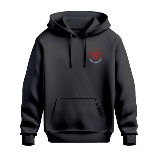 Male Skull Lift One More Rep or Die Trying Hoodie - Red Back Design
