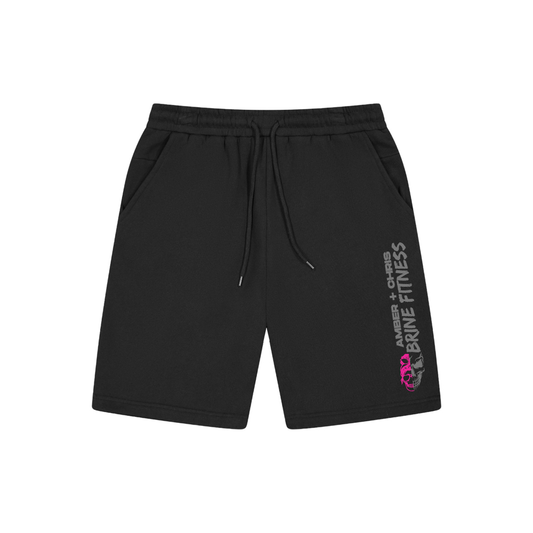 Pink Split Skull Lounge Shorts