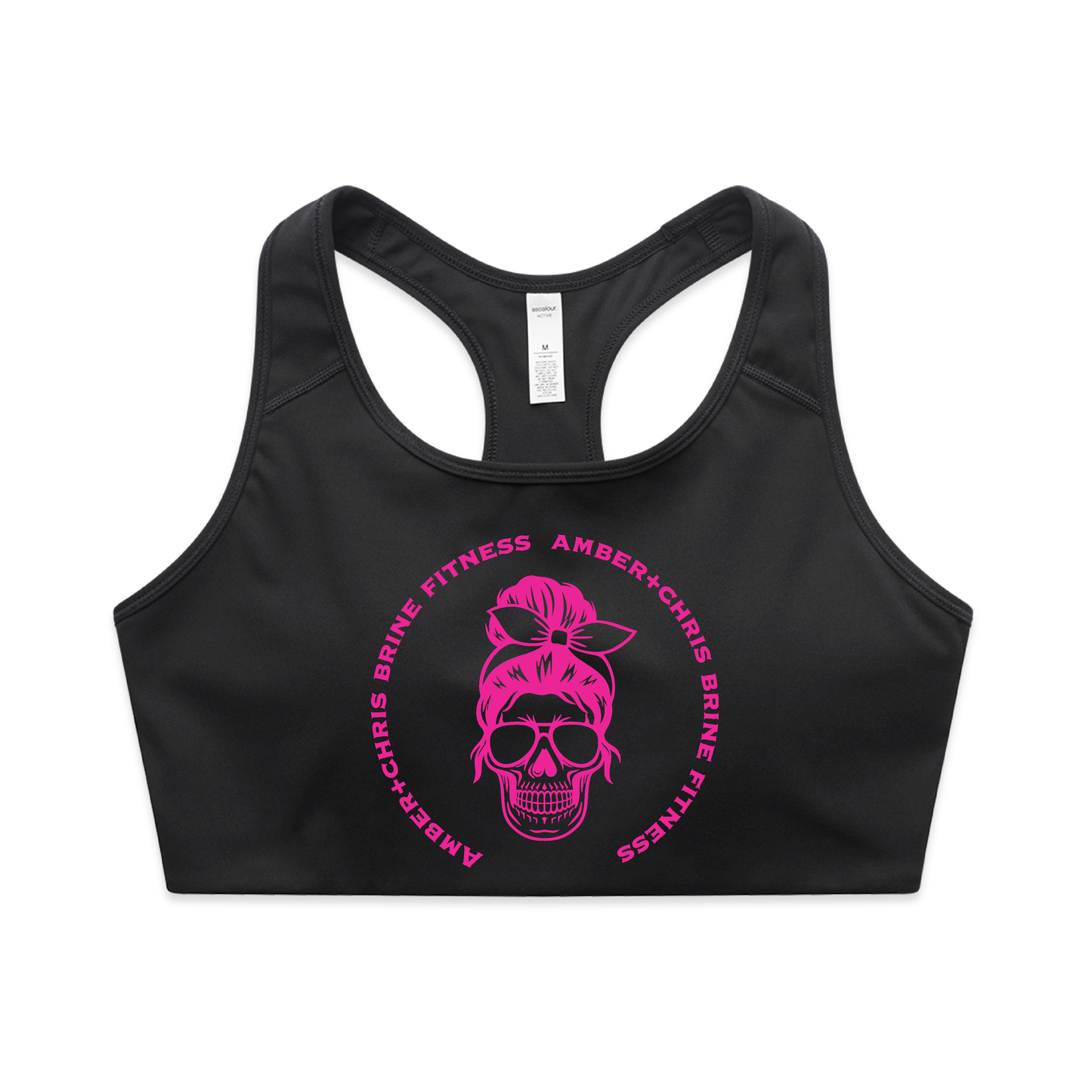 Female Skull Women's Active Bra Top