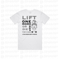 Female Skull Lift One More Rep or Die Trying White - Adults Tee