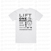 Female Skull Lift One More Rep - White - Adults Tee