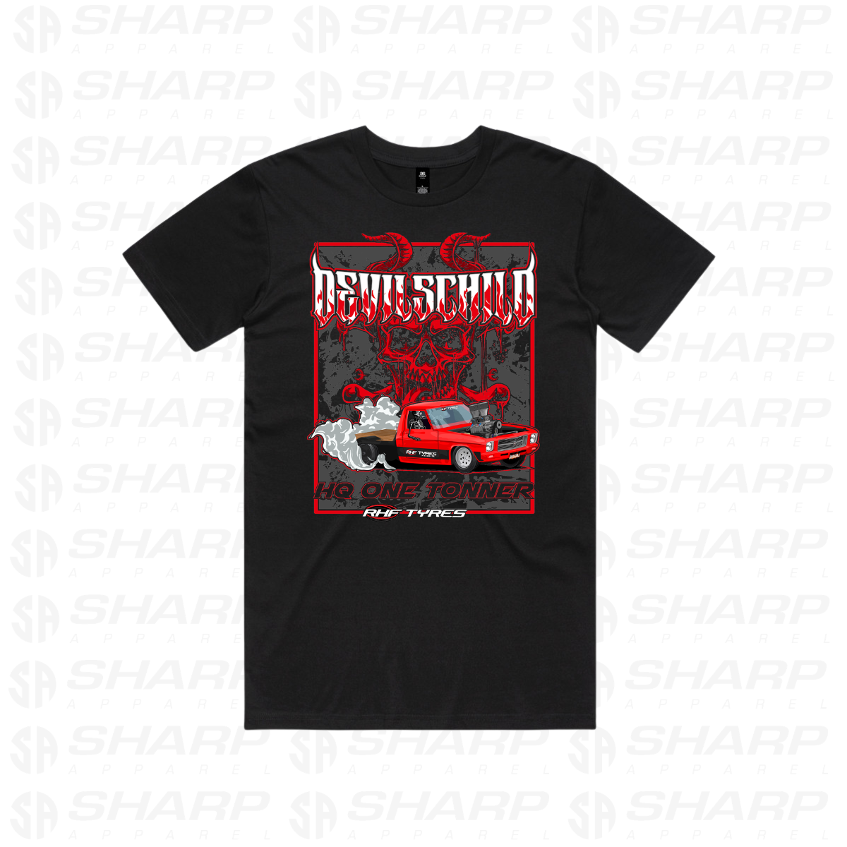 Devilschild Burnout Ute - Adults Tee