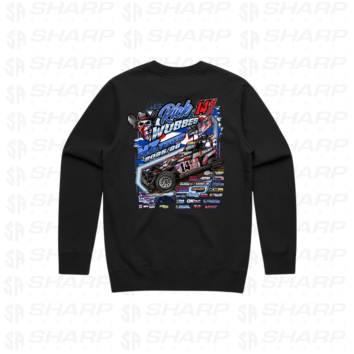14nl Rick Wobbes NZ Tour 2025/26 - Adults Crew Neck