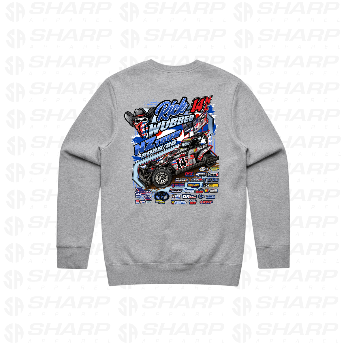 14nl Rick Wobbes NZ Tour 2025/26 - Adults Crew Neck
