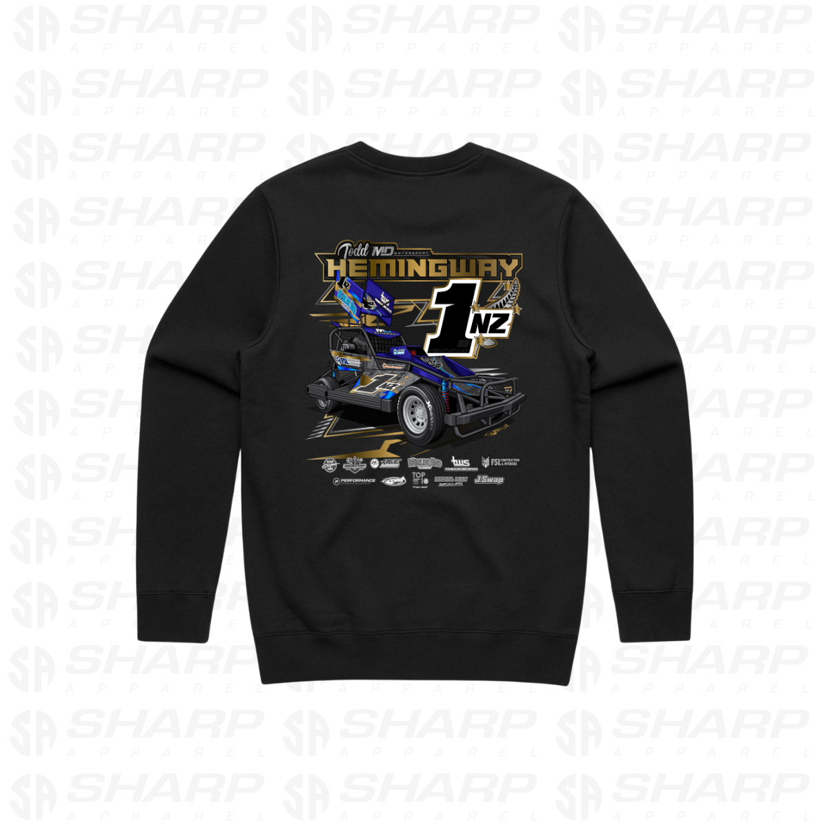 Todd Hemingway 1nz Adults Crew Neck