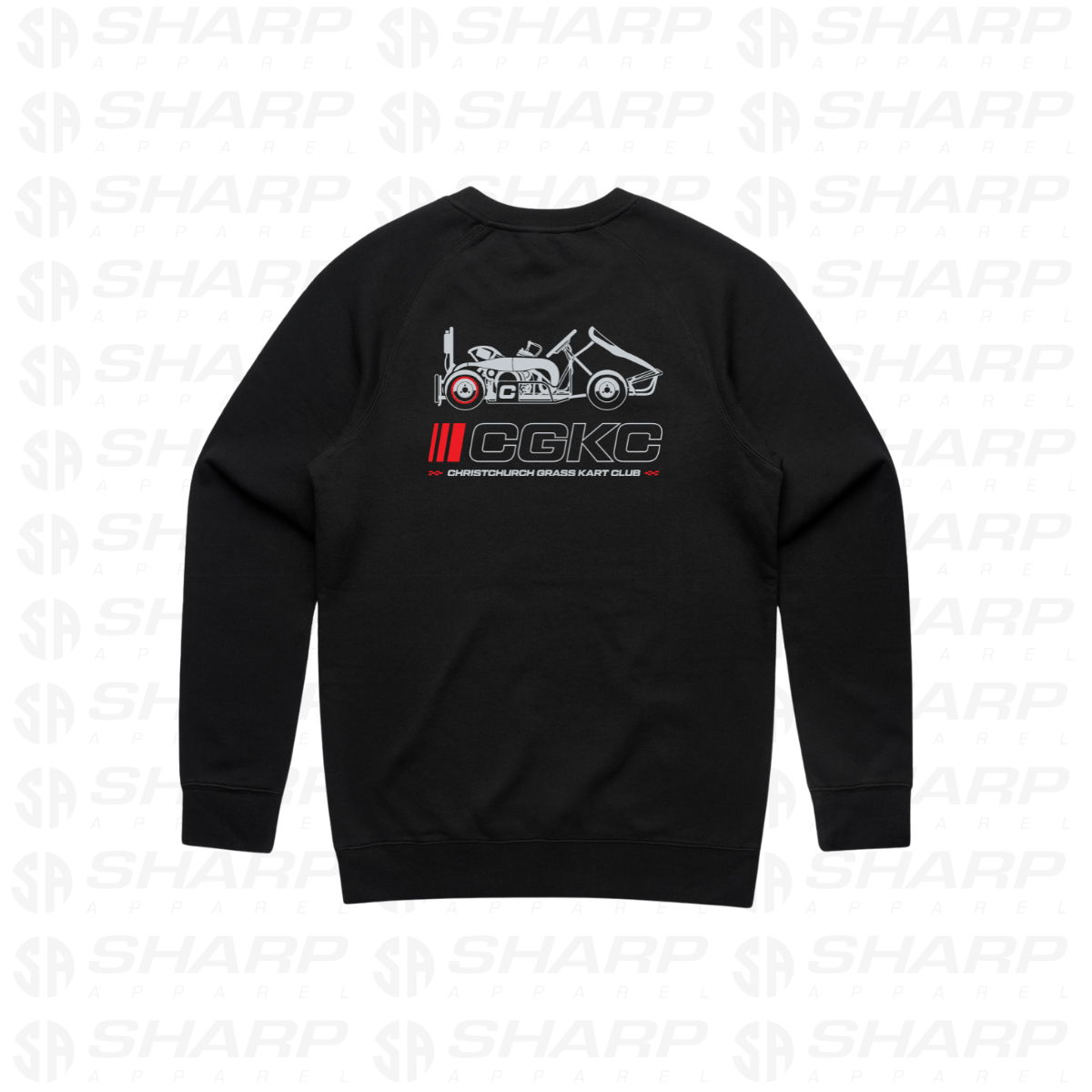 Christchurch Grass Kart Club - Adults Crew Neck