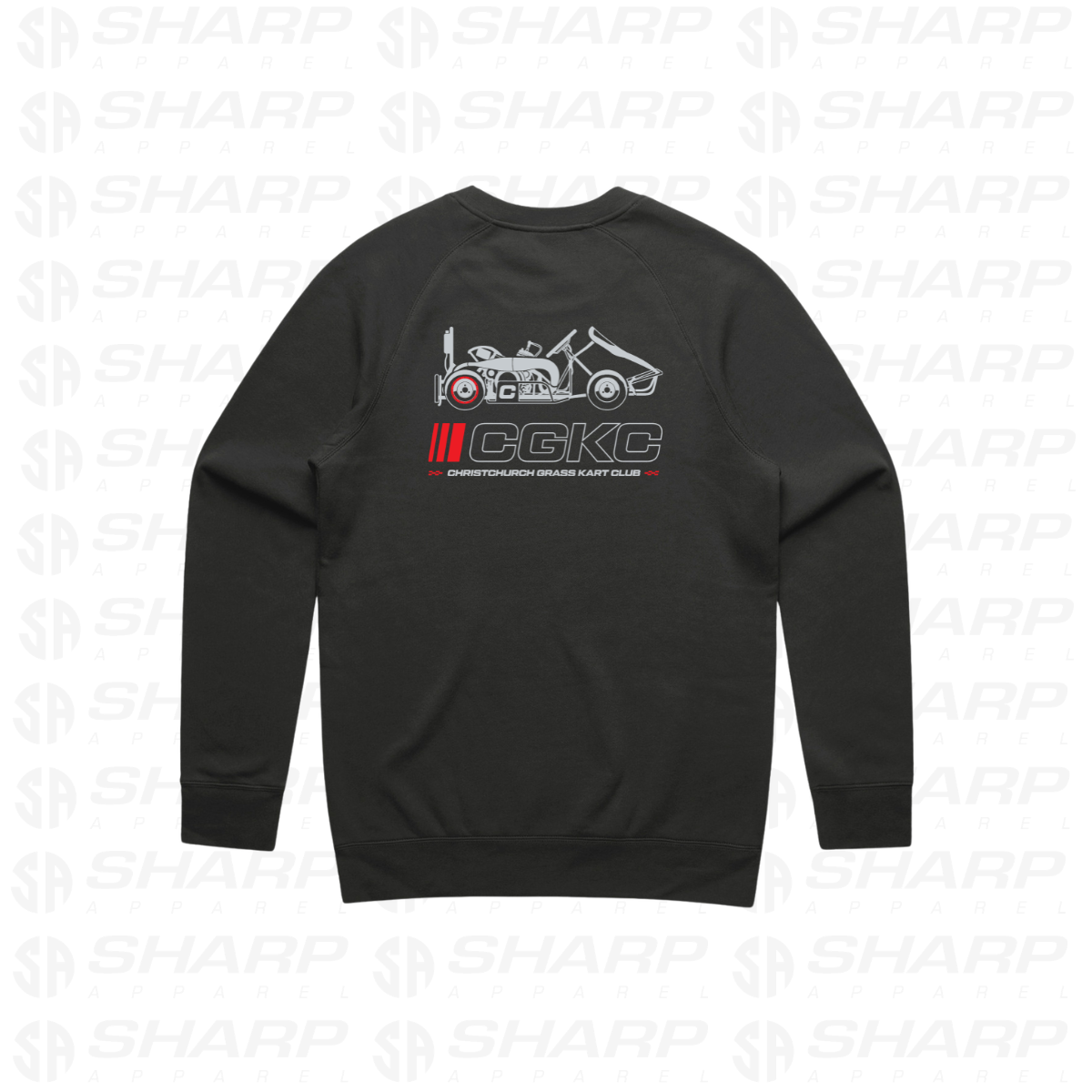 Christchurch Grass Kart Club - Adults Crew Neck