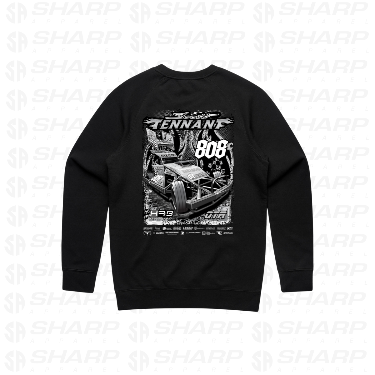 808 Mainline Ghost - Adults Crew Neck