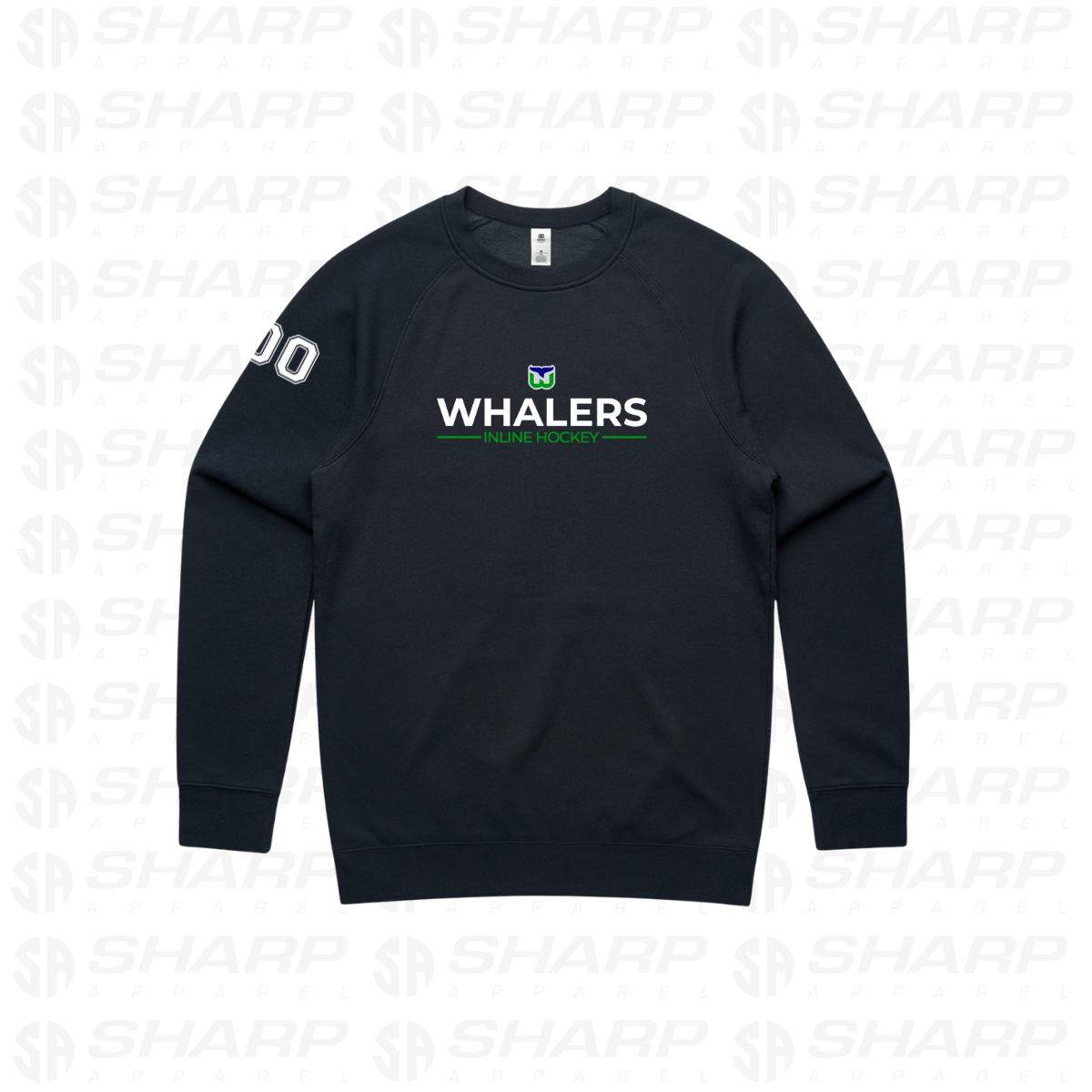 Whalers Modern - Adults Crew Neck