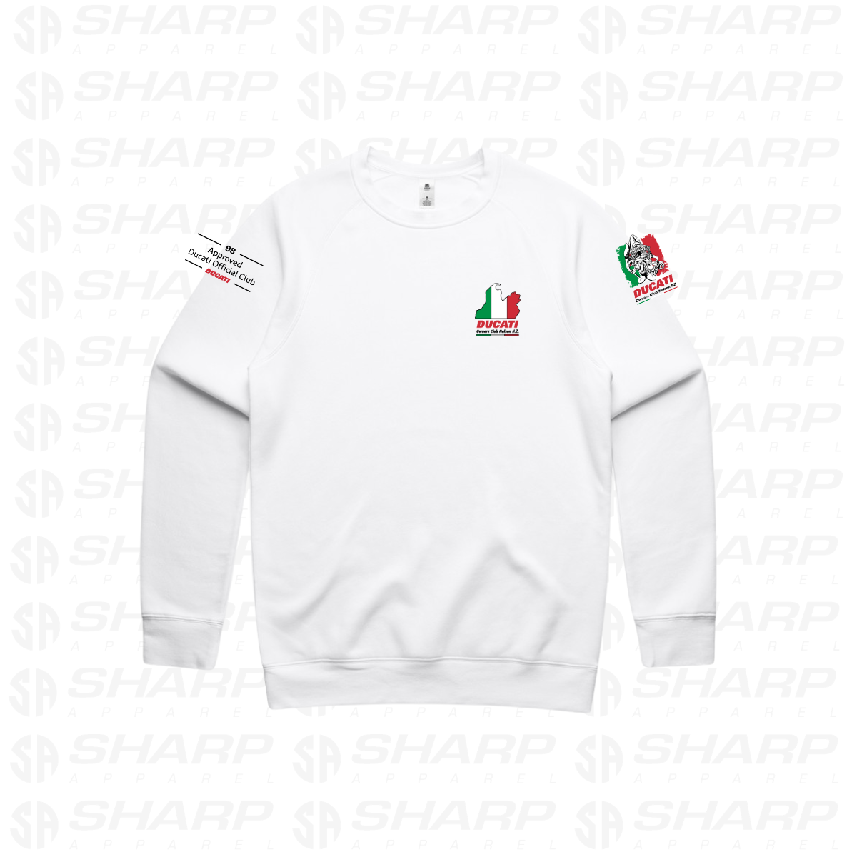 Nelson Ducati Owners Club - Adults Crew Neck