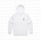 Female Skull Lift One More Rep - White - Adults Hoodie
