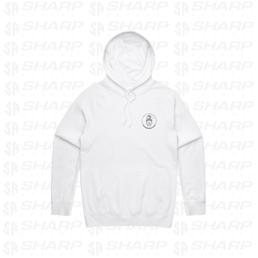 Female Skull Lift One More Rep - White - Adults Hoodie