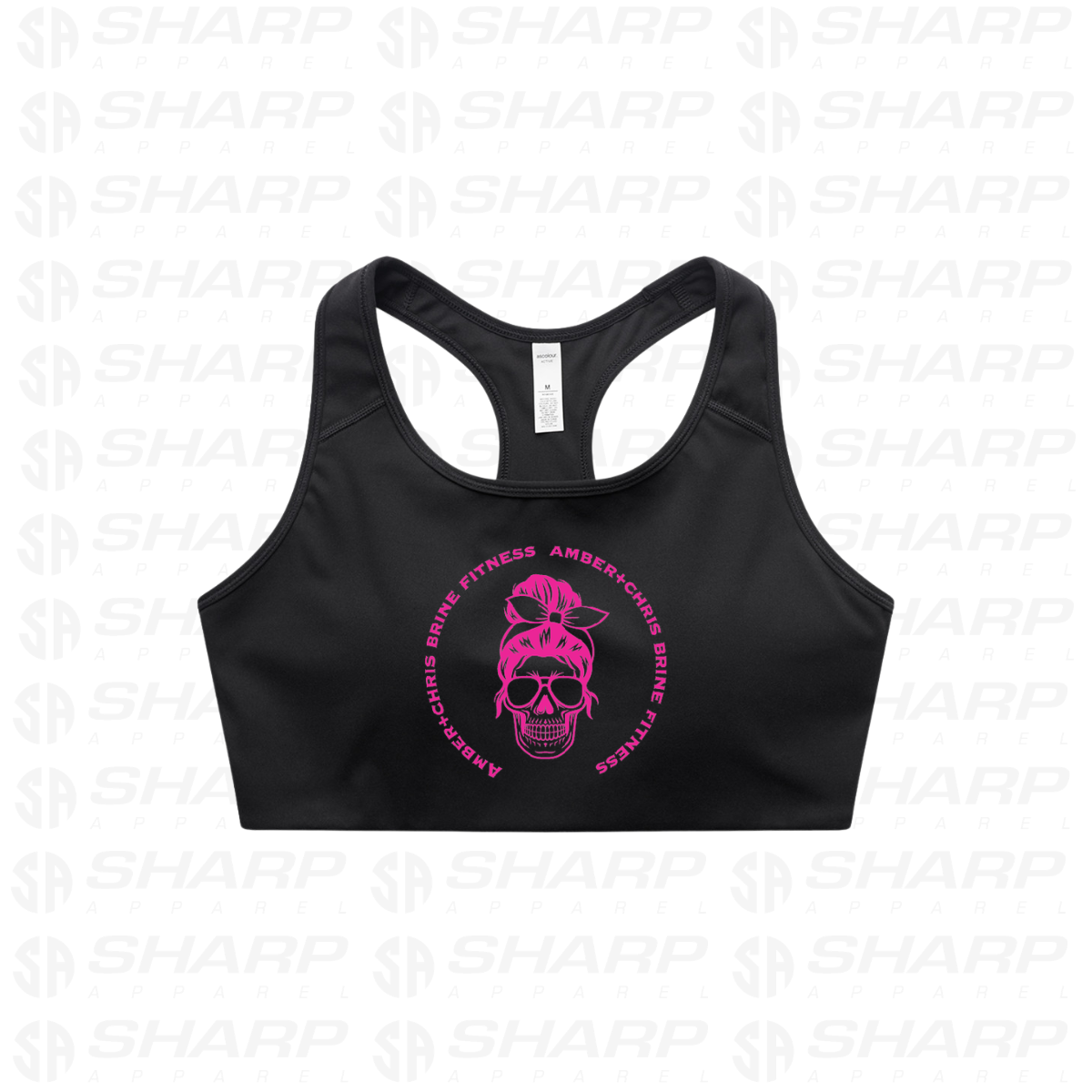 Female Skull - Women's Active Bra Top
