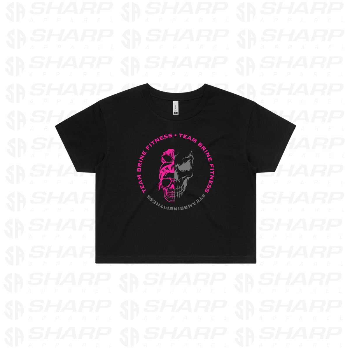 Split Skull - Crop Tee