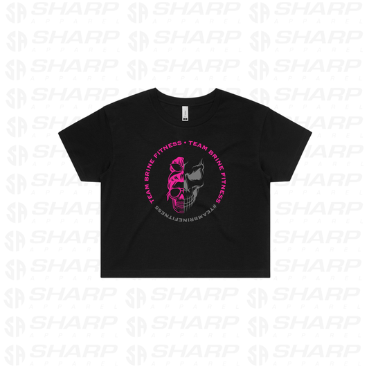 Split Skull - Crop Tee