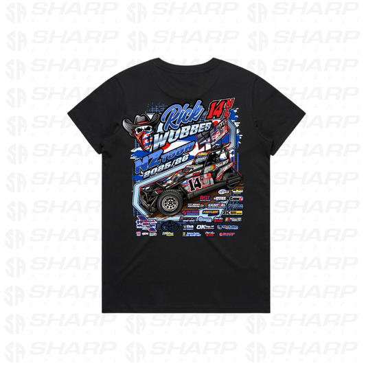14nl Rick Wobbes NZ Tour 2025/26 - Women's Tee