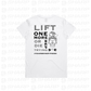 Female Skull Lift One More Rep or Die Trying White - Women's Tee