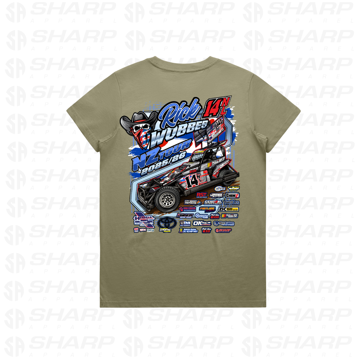 14nl Rick Wobbes NZ Tour 2025/26 - Women's Tee