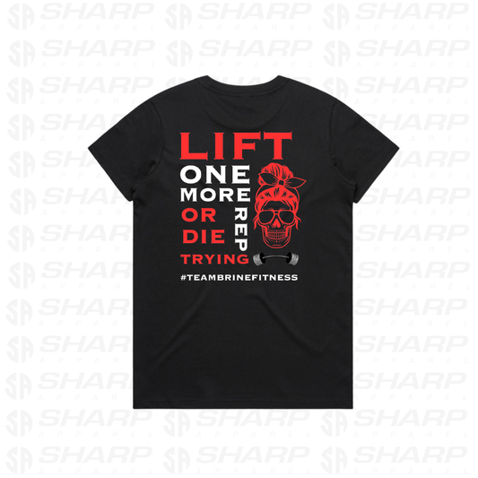 Female Skull Lift One More Rep - Women's Tee