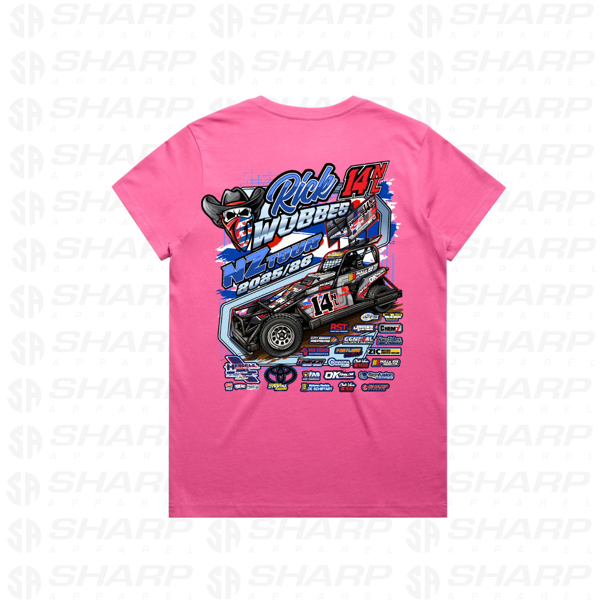 14nl Rick Wobbes NZ Tour 2025/26 - Women's Tee