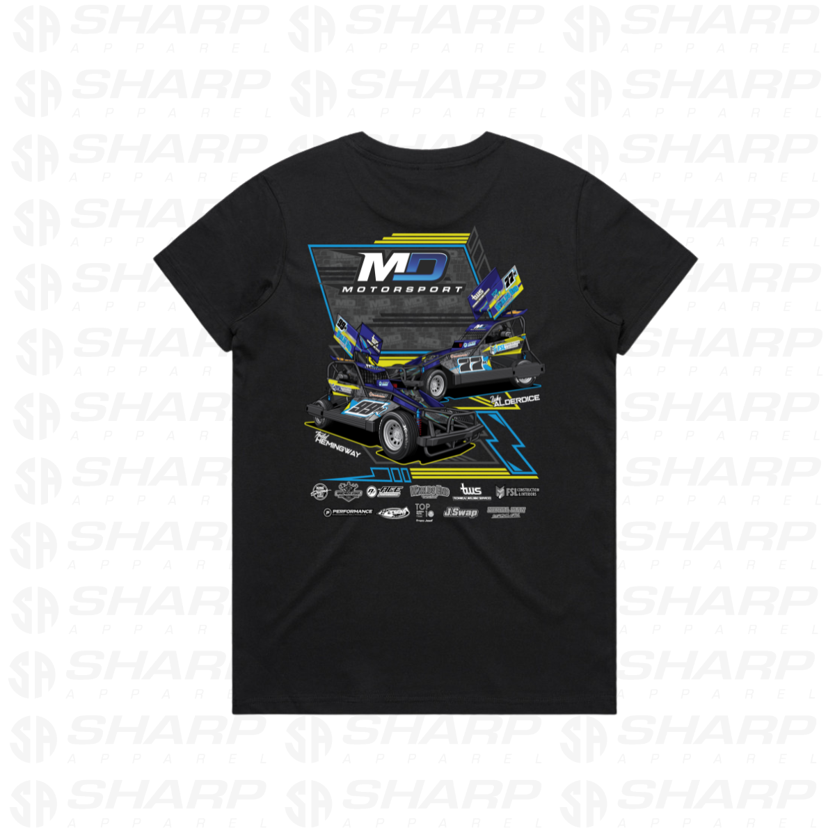 MD Motorsport 2025/26 - Women's Tee – Sharp Apparel Limited