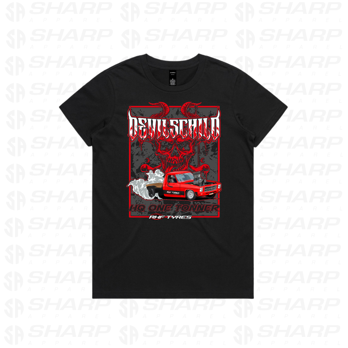 Devilschild Burnout Ute - Women's Tee
