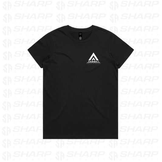 Barbell and Beyond Pocket Logo - Women's Tee