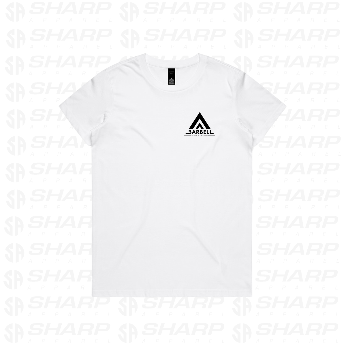 Barbell and Beyond Pocket Logo - Women's Tee