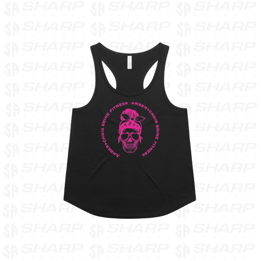 Female Skull - Women's Active Blend Racerback
